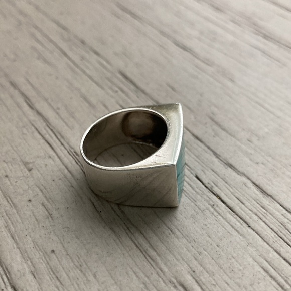 Turquoise squared ring - Picture 4 of 12